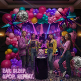 K-Pop Music themed Birthday Decorations & with Pink Purple Teal Yellow