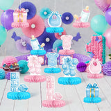 Gender Reveal Decoration Set Includes Baby Reveal Table Decorations