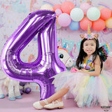 KatchOn, Giant Purple 4 Balloon Number - 40 Inch | Purple Number 4