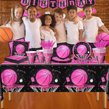 Basketball Party Decorations, 142Pcs Pink Basketball Birthday Party