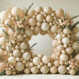 Pale Brown Balloons, Scmdoti Misty Brown Balloons Different Sizes 18