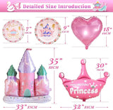 Party Spot! 208 PCS Princess Birthday Party Decorations For Girl 12