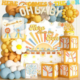 Here Comes the Son Baby Shower Decor 119 PCs Boys Boho Baby Shower