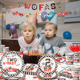 Two Fast Birthday Party Supplies 142pcs Race Car 2nd Birthday