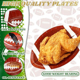 150 PCS Football Party Supplies Kit Contains 50 Football Plates