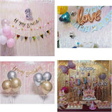 BRAVESHINE Iridescent Foil Fringe Backdrop - 2 Pack 3.2x6.5ft