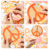 A1diee 30Pcs Groovy Retro Hippie Boho Party Centerpieces for Tables