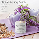 50th Anniversary Candle for Couples 50th Golden Anniversary Wedding