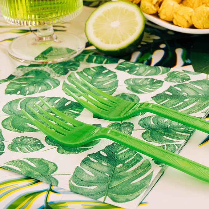 Hawaiian Party Tableware Set Tropical Luau Party Decorations