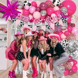 137Pcs Disco Cowgirl Party Decorations, Bachelorette Cowgirl Balloons