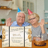 Black Gold Retirement Decorations Officially Retired Alternative