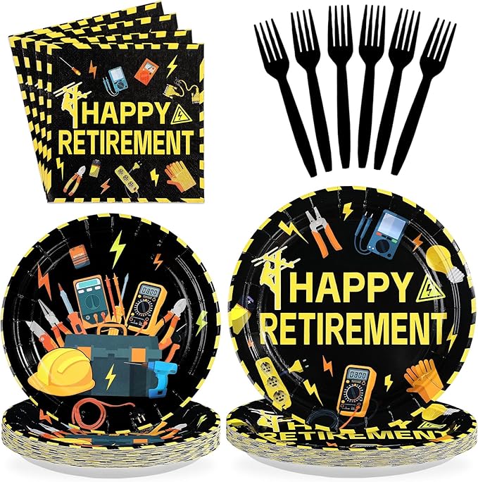 96Pcs Electrician Retirement Party Decorations Power Electrician