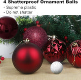 Maroon Large Christmas Balls-Christmas Tree Decoration Ornaments