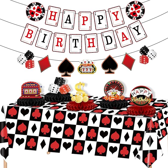 Casino Theme Party Decorations Casino Birthday Party Supplies