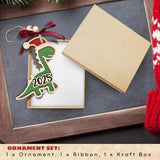 Dinosaur Christmas Ornament 2025 - Dinosaur Ornaments for Tree,