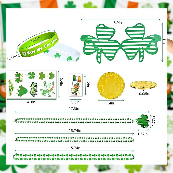 114pcs st patricks day accessories set Festival Theme glasses