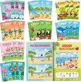 24 Pack Summer Mini Activity Books for Kids Beach Luau Party Favors