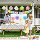 Hanging Easter Decorations 11Pcs Set Happy Easter Banner & Spring