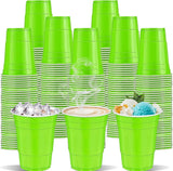 120 pcs 12 oz Fluorescent Green plastic cups St. Patrick's Day