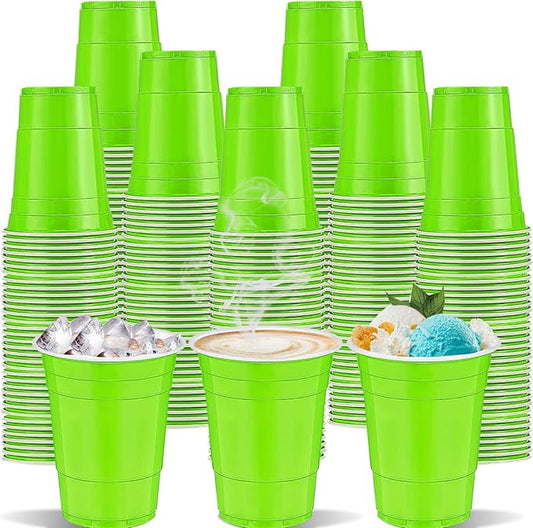 120 pcs 16 oz Green plastic cups st. patrick's day Plastic Cups Green