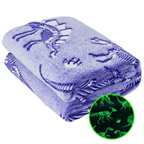 inhand Dinosaur Blanket for Kids Glow in the Dark Blanket Christmas