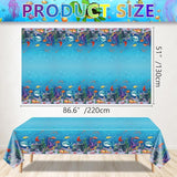 246 Pack Under the Sea Party Supplies Ocean Sea Party Tableware Set