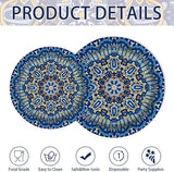 200Pcs Boho Party Decorations Vintage Bohemian Retro Style Paper