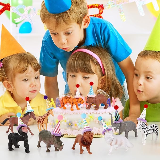 20 Pcs Jungle Animal Birthday Party Decorations Safari Animals