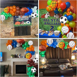 Sports Balloon Arch Garland Kit 115Pcs Sports Party Baseball Soccer
