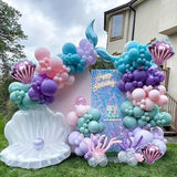Mermaid Balloon Arch Kit Pink Purple Mermaid Tail Arch Party