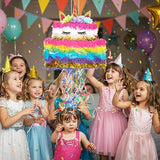 Unicorn Cake Piñata Foldable Unicorn Party Decorations Pink Girl