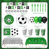 170 PCS Soccer Party Decorations Soccer Birthday Party Decorations