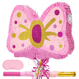 WERNNSAI Pink Bow Piñata - Girls Birthday Party Decoration Bow Tie