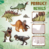 5 Pcs Large Dinosaur Cardboard Cutouts 16.5 to 26.4 Inch Dinosaur