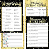 DISTINCTIVS Retirement Party Games - Icon Match, Candy Match, Ever or