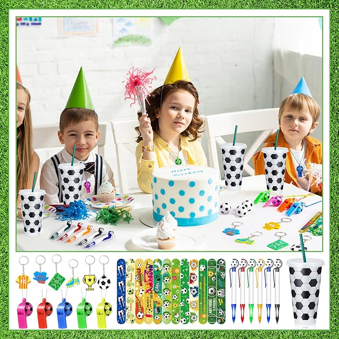 122 Pcs Soccer Party Favors Set Soccer Goodie Bags Stuffers Includes