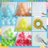 Summer Pool Party Decorations Tropical 162pcs Pastel Colorful