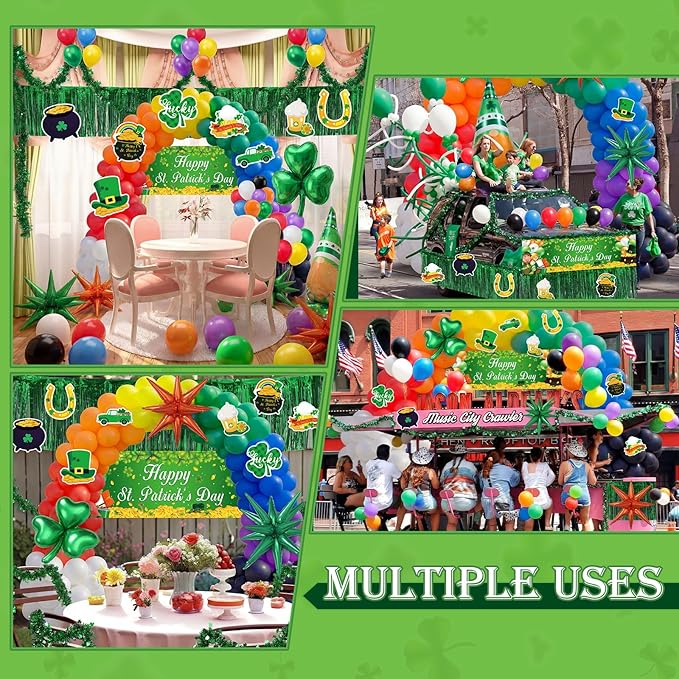 199 Pcs St Patrick's Day Parade Float Decoration Kit St Patricks Day