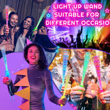 Zhanmai 24 Pieces Upgraded Glow Fiber Wands Sticks K-pop Concert LED