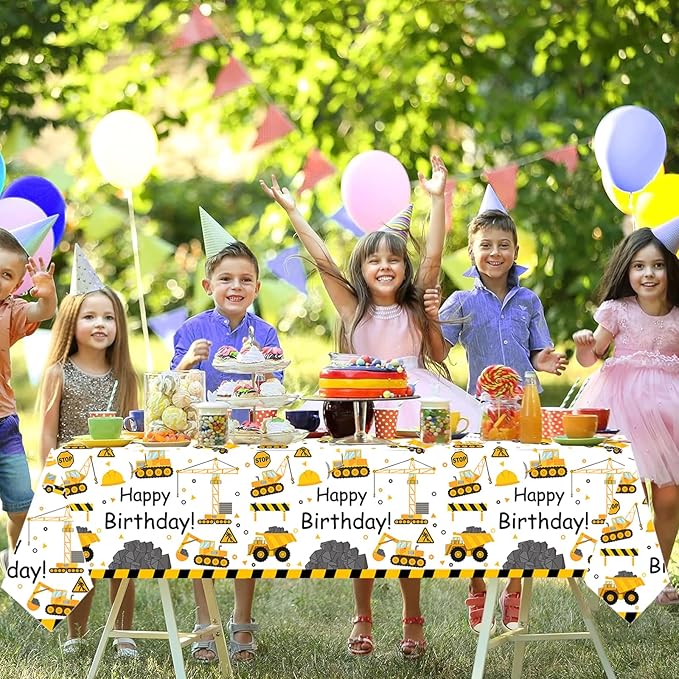 345 Pcs Construction 5th Birthday Party Supplies Dump Truck Five