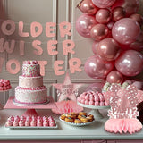 Pink 1st Birthday Table Centerpieces for Baby Girls Rose Gold