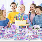 168Pcs Unicorn Plates and Napkins Unicorn Birthday Party Supplies