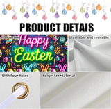 Easter Banner Polyester 43x70.86 Inches Large Easter Banner for Neon