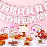 153 Pcs Easter Bunny Birthday Party Decorations Kit with Bunny