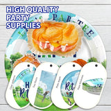 96Pcs Golf Retirement Party Decorations Sport Happy Retirement Plates