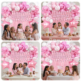 Pink Bow Birthday Decorations, Coquette Party Decoration for Girls
