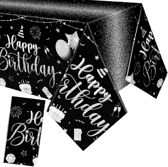Tudomro 1 Pcs Happy Birthday Tablecloths Happy Birthday Party
