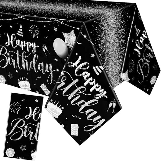 Tudomro 1 Pcs Happy Birthday Tablecloths Happy Birthday Party