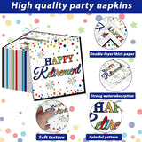 200 Pcs Happy Retirement Party Supplies Serve for 50 Guests Colorful