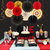 Red Black Gold Casino Theme Party Decorations 33pcs Kits Game Night